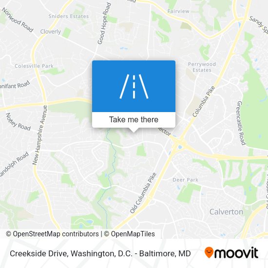 Mapa de Creekside Drive