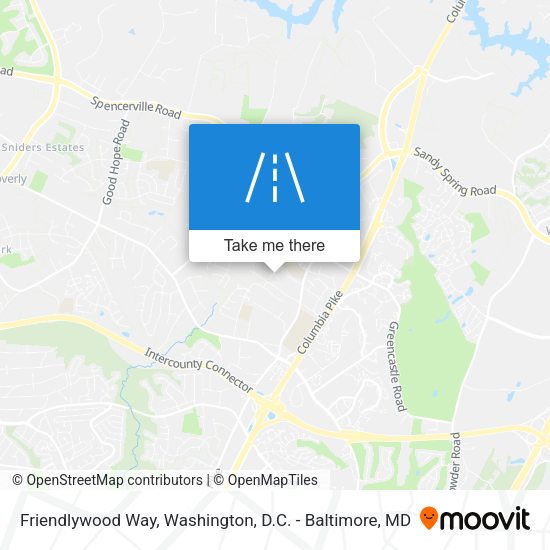 Friendlywood Way map