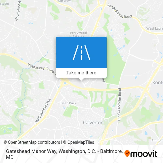 Gateshead Manor Way map