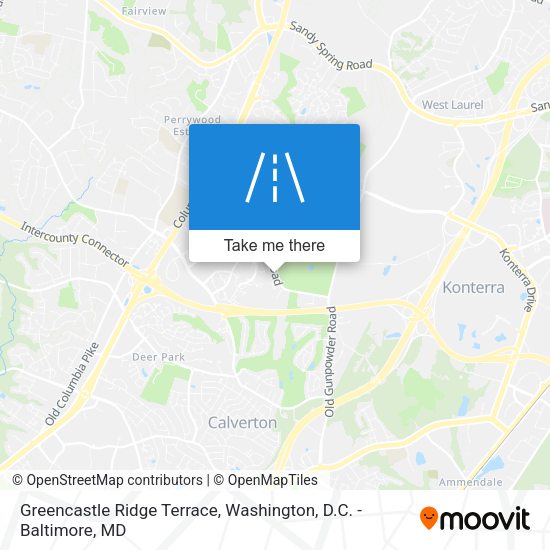 Greencastle Ridge Terrace map