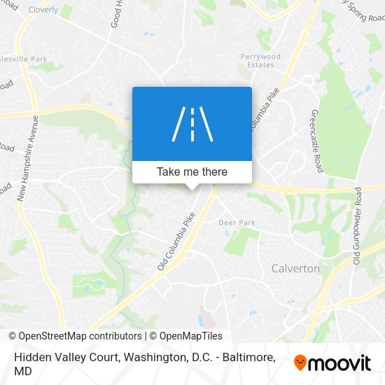 Hidden Valley Court map