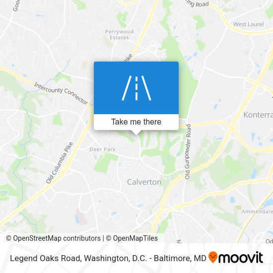 Legend Oaks Road map