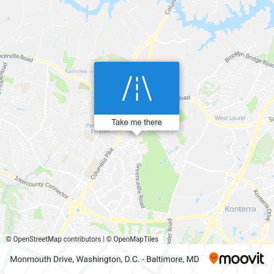 Mapa de Monmouth Drive