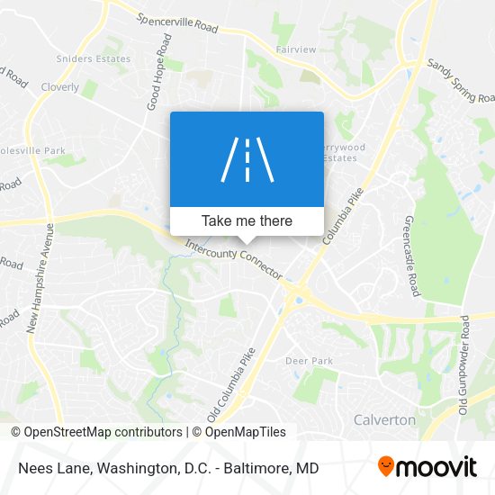 Nees Lane map