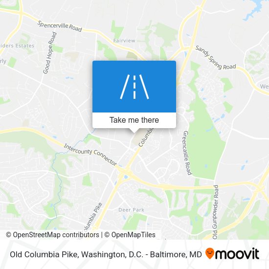 Old Columbia Pike map