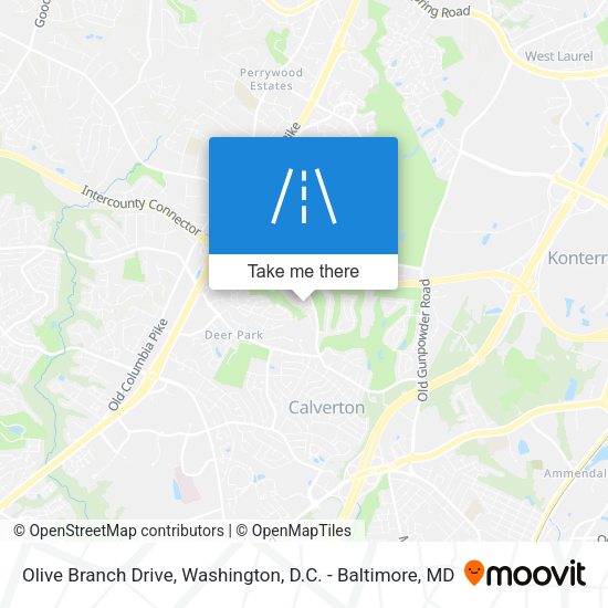 Olive Branch Drive map