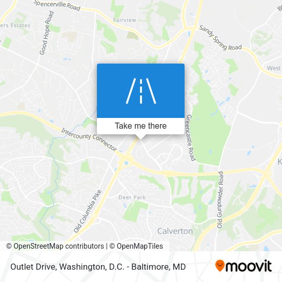 Outlet Drive map
