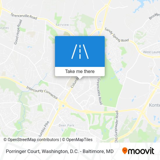 Porringer Court map