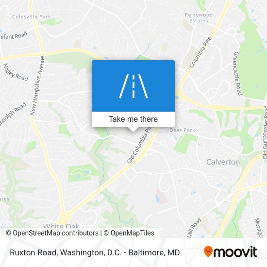 Ruxton Road map