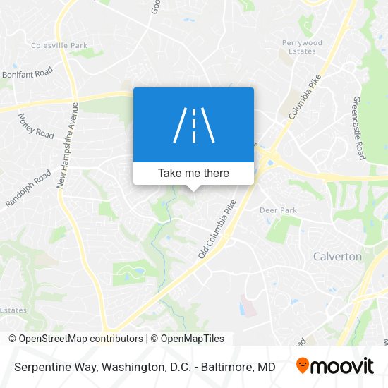 Serpentine Way map