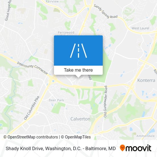 Shady Knoll Drive map