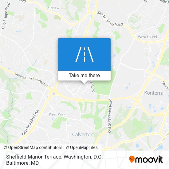 Mapa de Sheffield Manor Terrace
