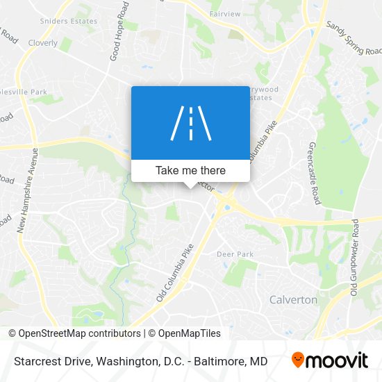 Starcrest Drive map