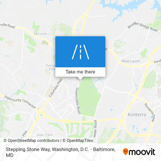 Stepping Stone Way map