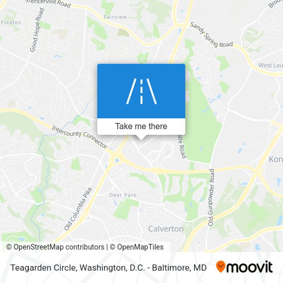 Teagarden Circle map