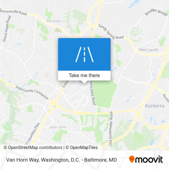 Van Horn Way map