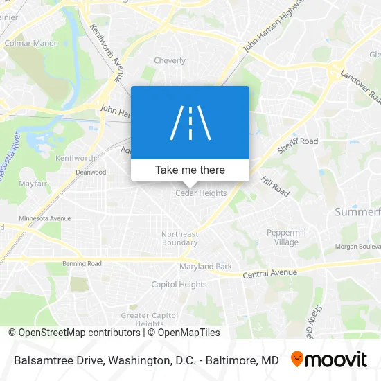 Balsamtree Drive map