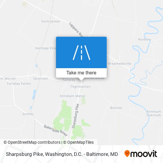 Sharpsburg Pike map