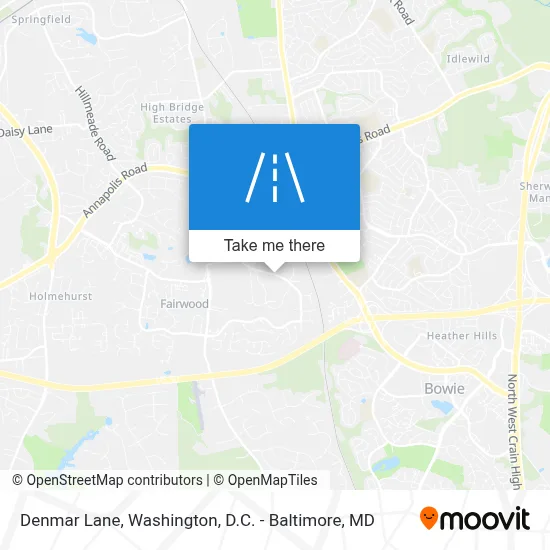 Denmar Lane map