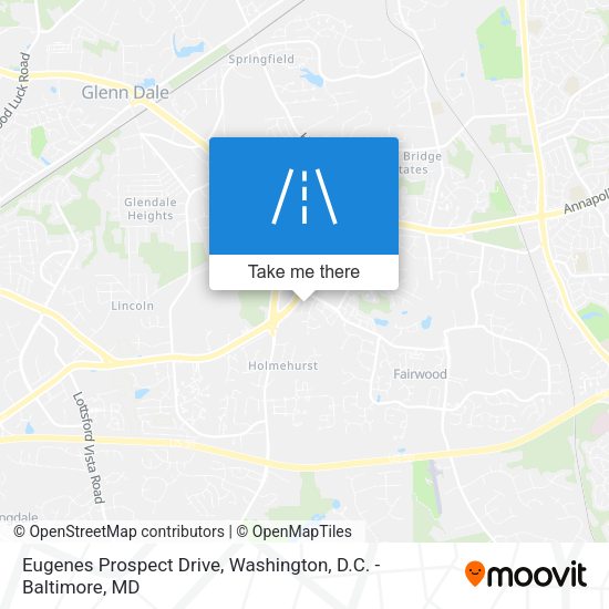 Eugenes Prospect Drive map
