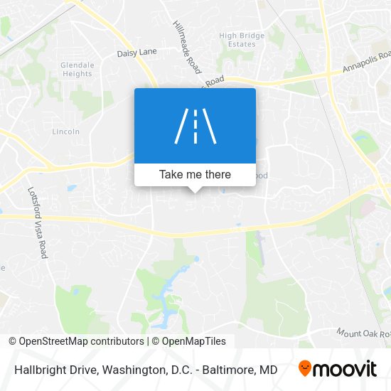 Hallbright Drive map
