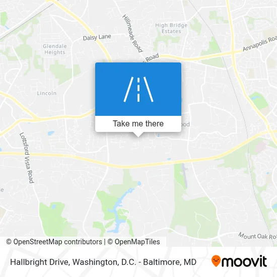 Hallbright Drive map