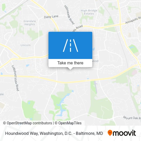 Mapa de Houndwood Way