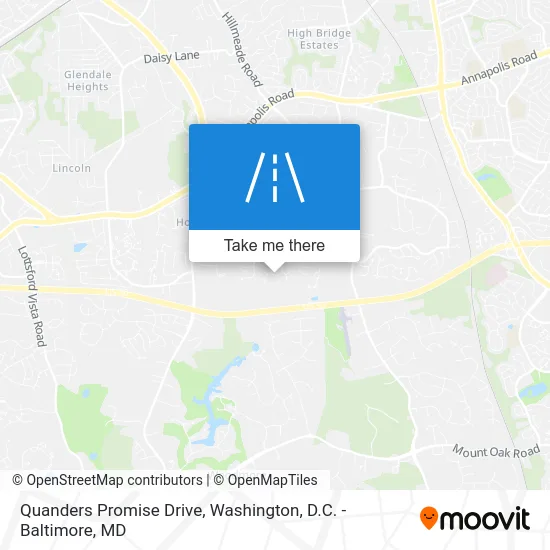 Quanders Promise Drive map