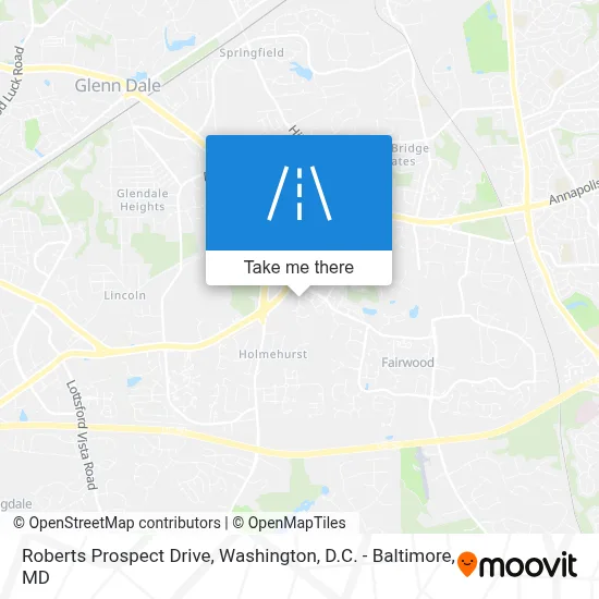Roberts Prospect Drive map