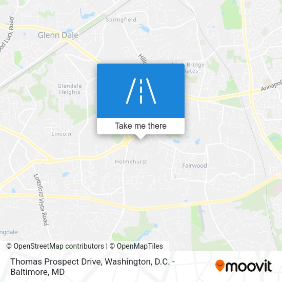Mapa de Thomas Prospect Drive