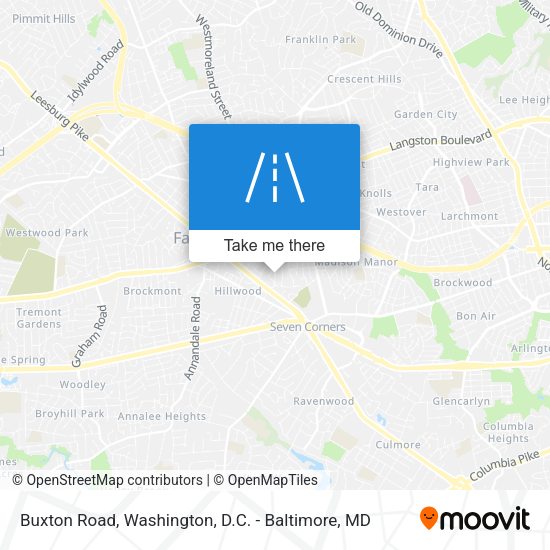 Buxton Road map