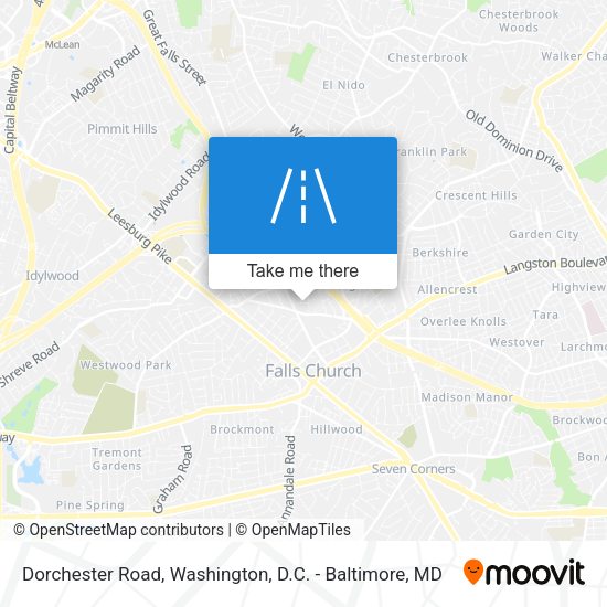 Dorchester Road map