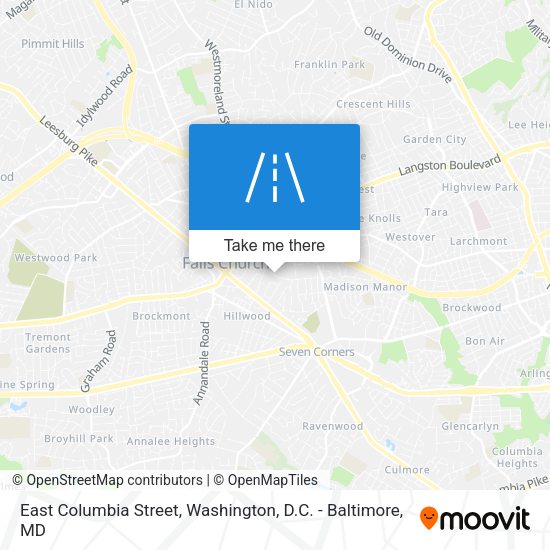 East Columbia Street map