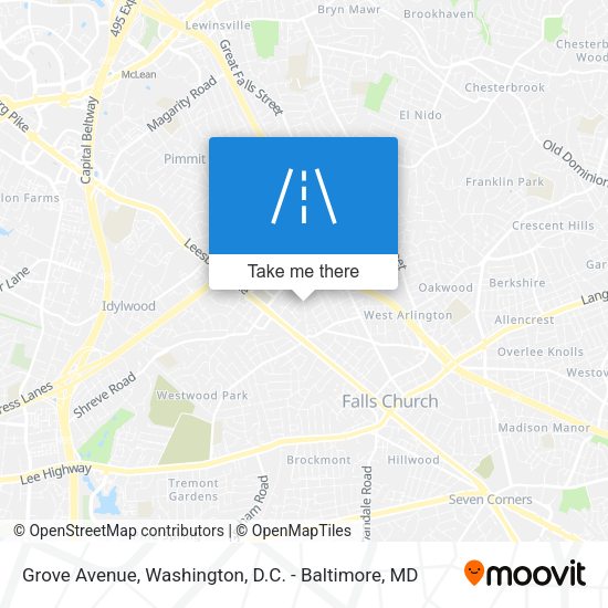 Mapa de Grove Avenue