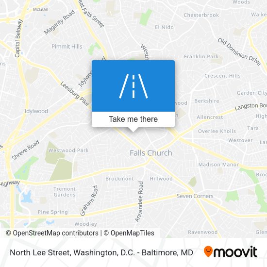 North Lee Street map