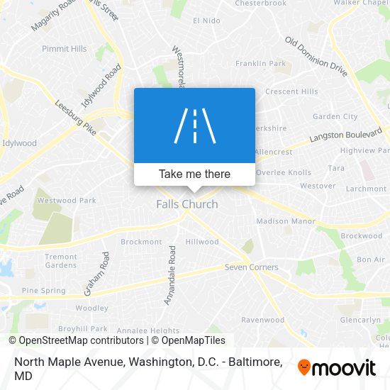 North Maple Avenue map