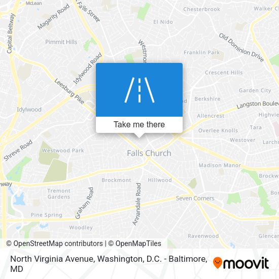 Mapa de North Virginia Avenue