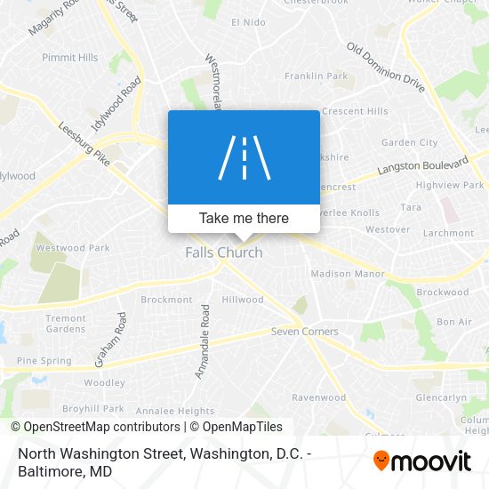 North Washington Street map