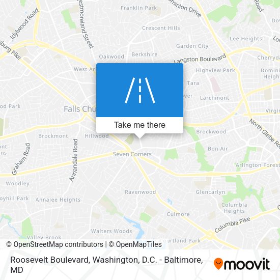 Mapa de Roosevelt Boulevard