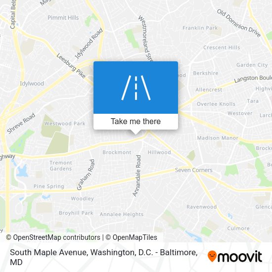 South Maple Avenue map