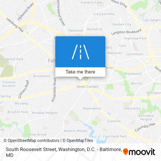 Mapa de South Roosevelt Street
