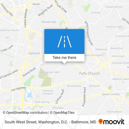 Mapa de South West Street