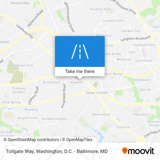Tollgate Way map