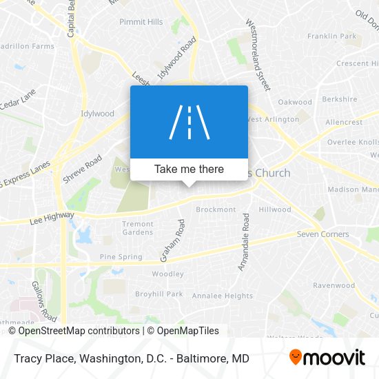 Tracy Place map
