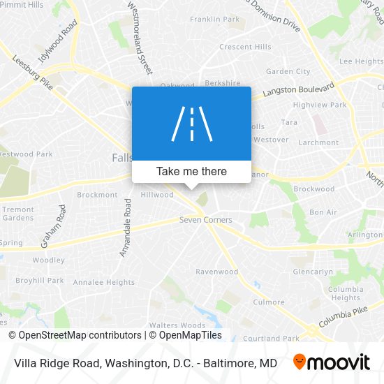 Villa Ridge Road map