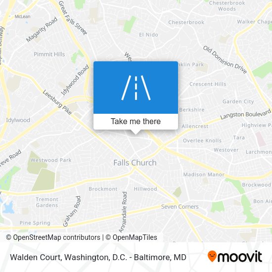 Walden Court map