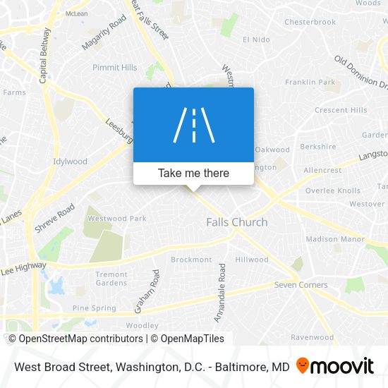 West Broad Street map