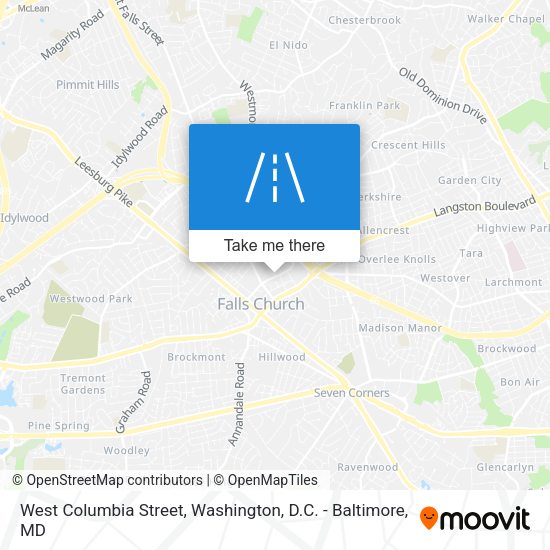 West Columbia Street map