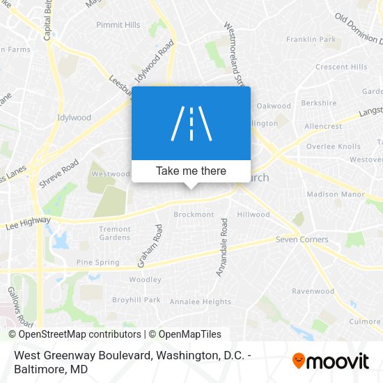 West Greenway Boulevard map