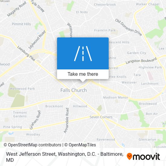 West Jefferson Street map